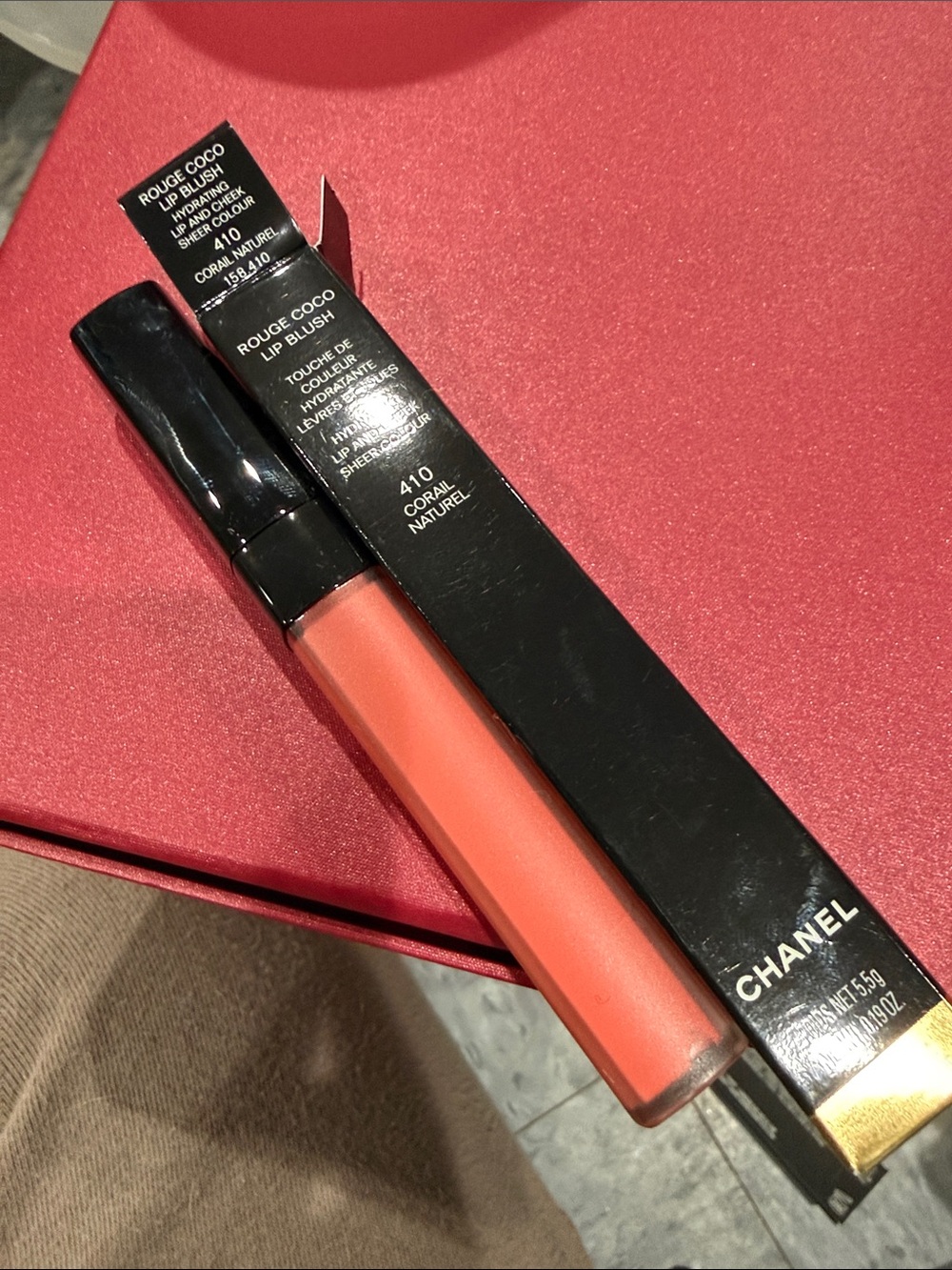 CHANEL Rouge Coco Lip Blush 410 Coral Naturel - Coral Orange